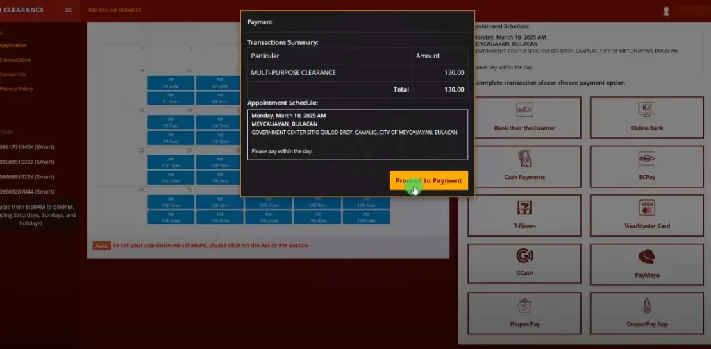 Payment issues or lost reference number