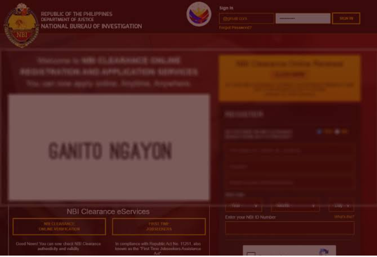 NBI Clearance Online Renewal